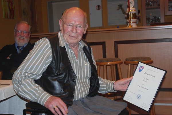 Ehrung von Uwe Klingenborg zum 40jährigen Vereinsjubiläum