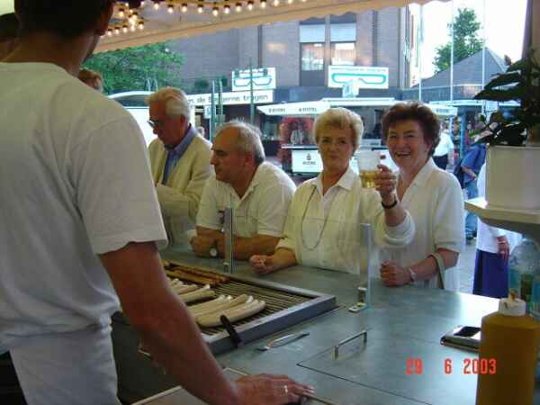 Nach dem Konzert wird für das leibliche Wohl gesorgt