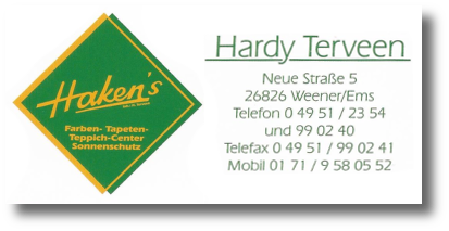 Farben-Tapeten-Teppich-Center
Sonnenschutz
Inh. Hardy Terveen e. K.